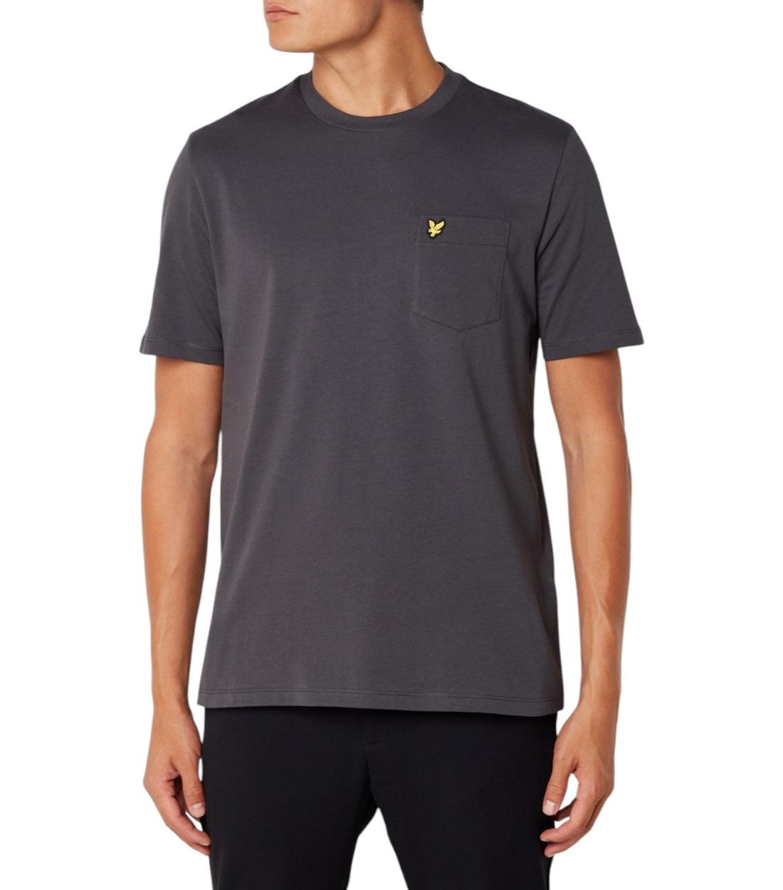Lyle & Scott Grijze T-shirt Met Borstzak