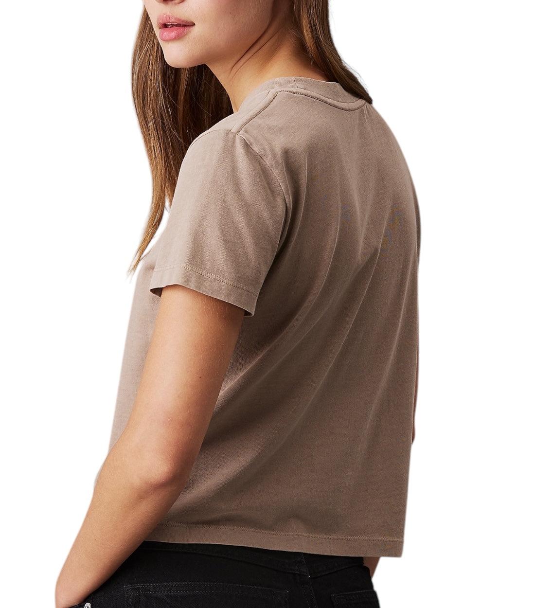 Calvin Klein Jeans Beige T-shirt Met Gewassen Logo
