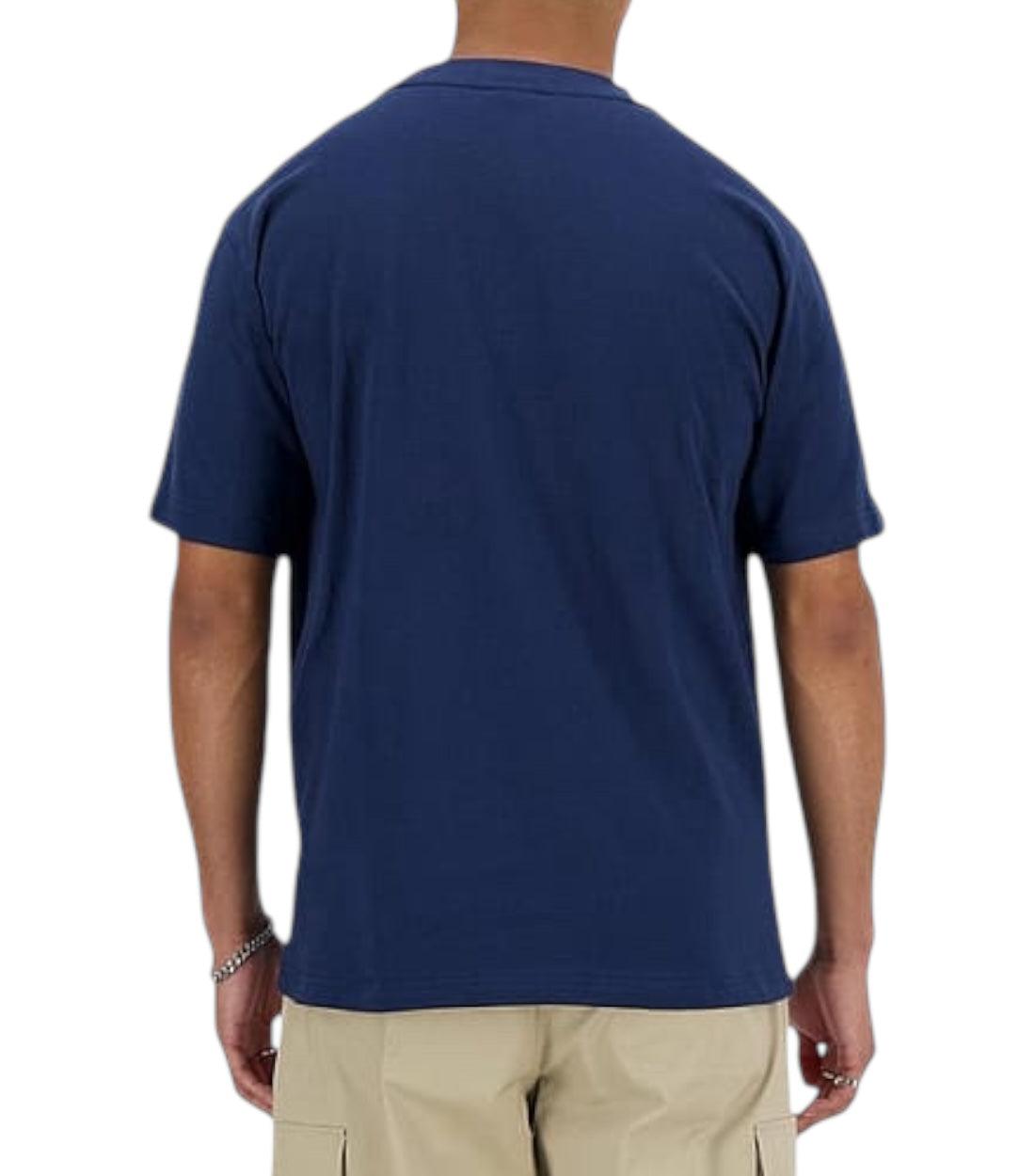 New Balance Blauw Athletics Katoenen T-Shirt