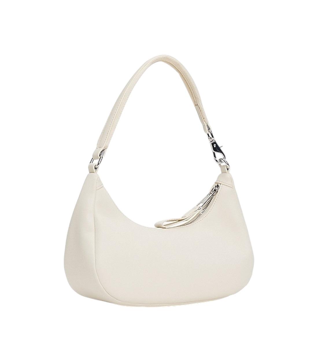 Tommy Hilfiger Off-white Schouder Tas Met Metalen Logo