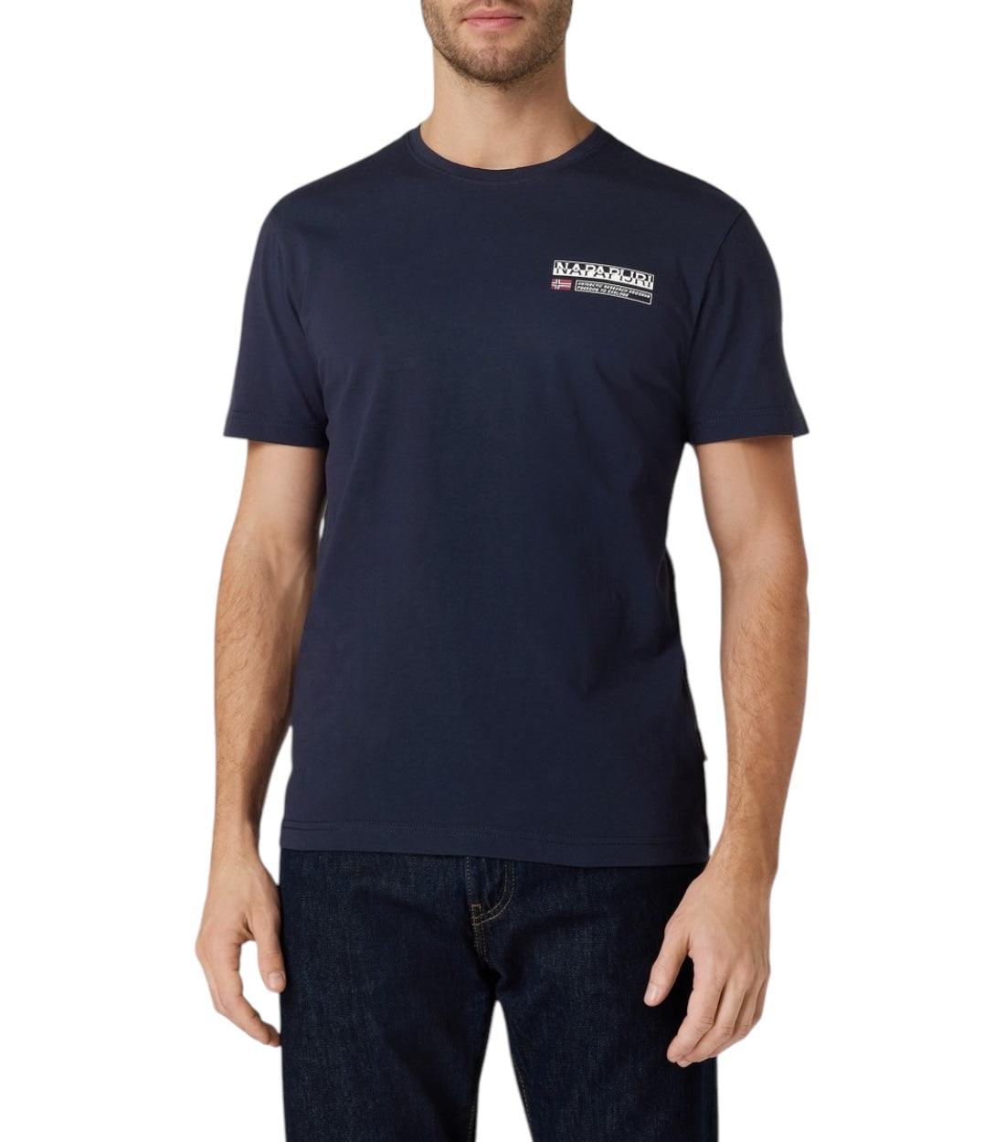 Napapijri Kasba T-shirt Voor Heren in Bluaw Kleur