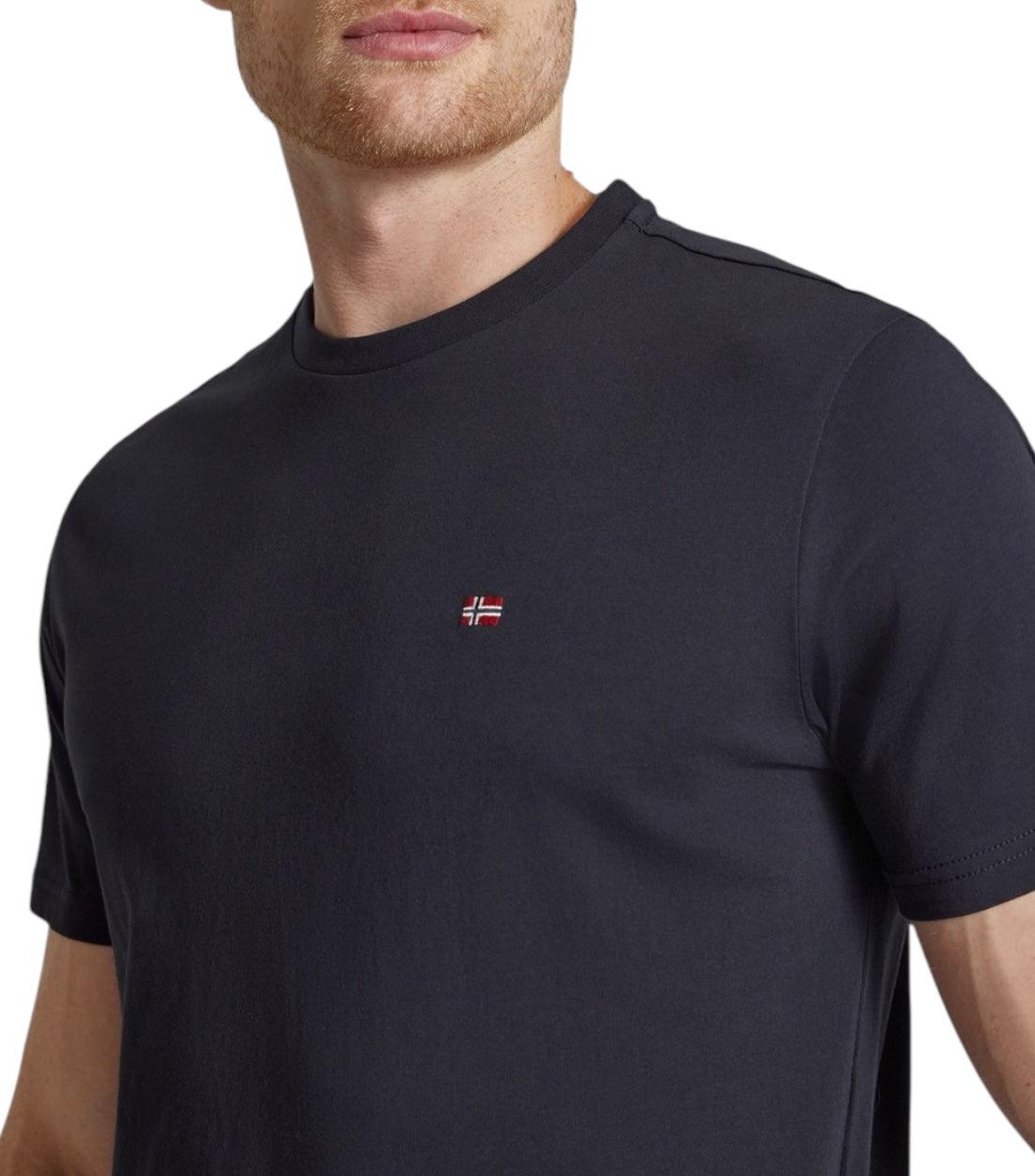 Napapijri T-shirt Met Labelstitching In Zwart Voor Heren