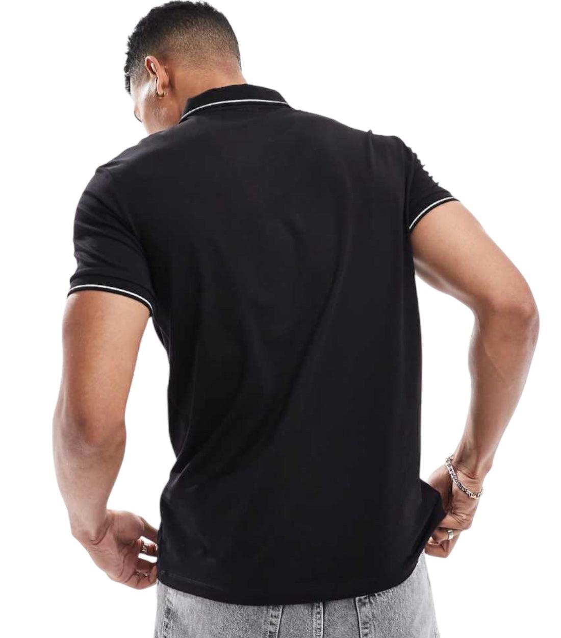Armani Exchange Zwart Polo Top Met Logo