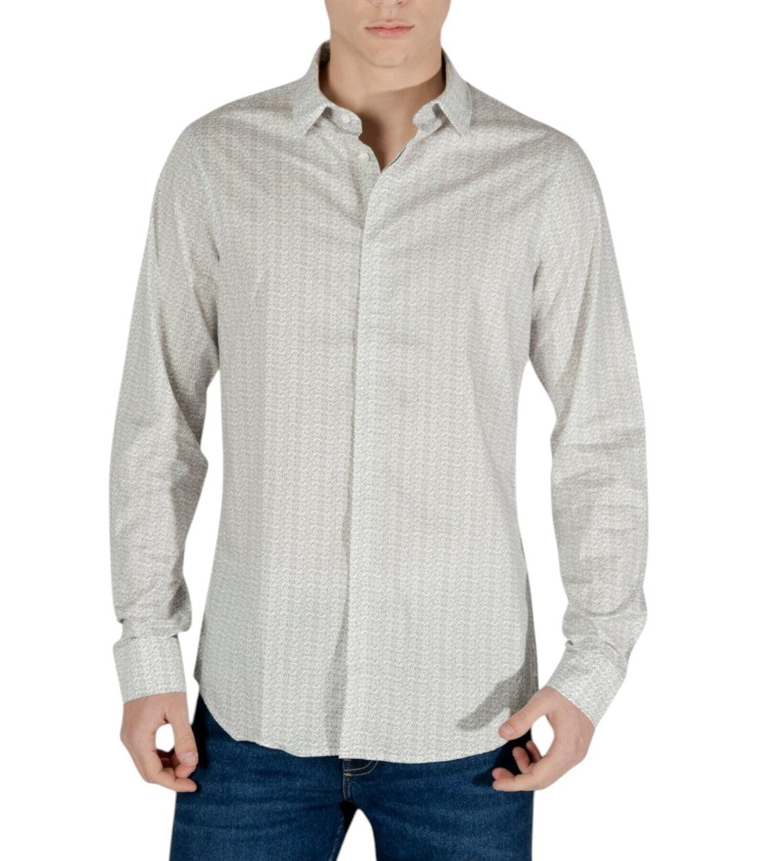 Armani Exchange Beige Blouse Met Print