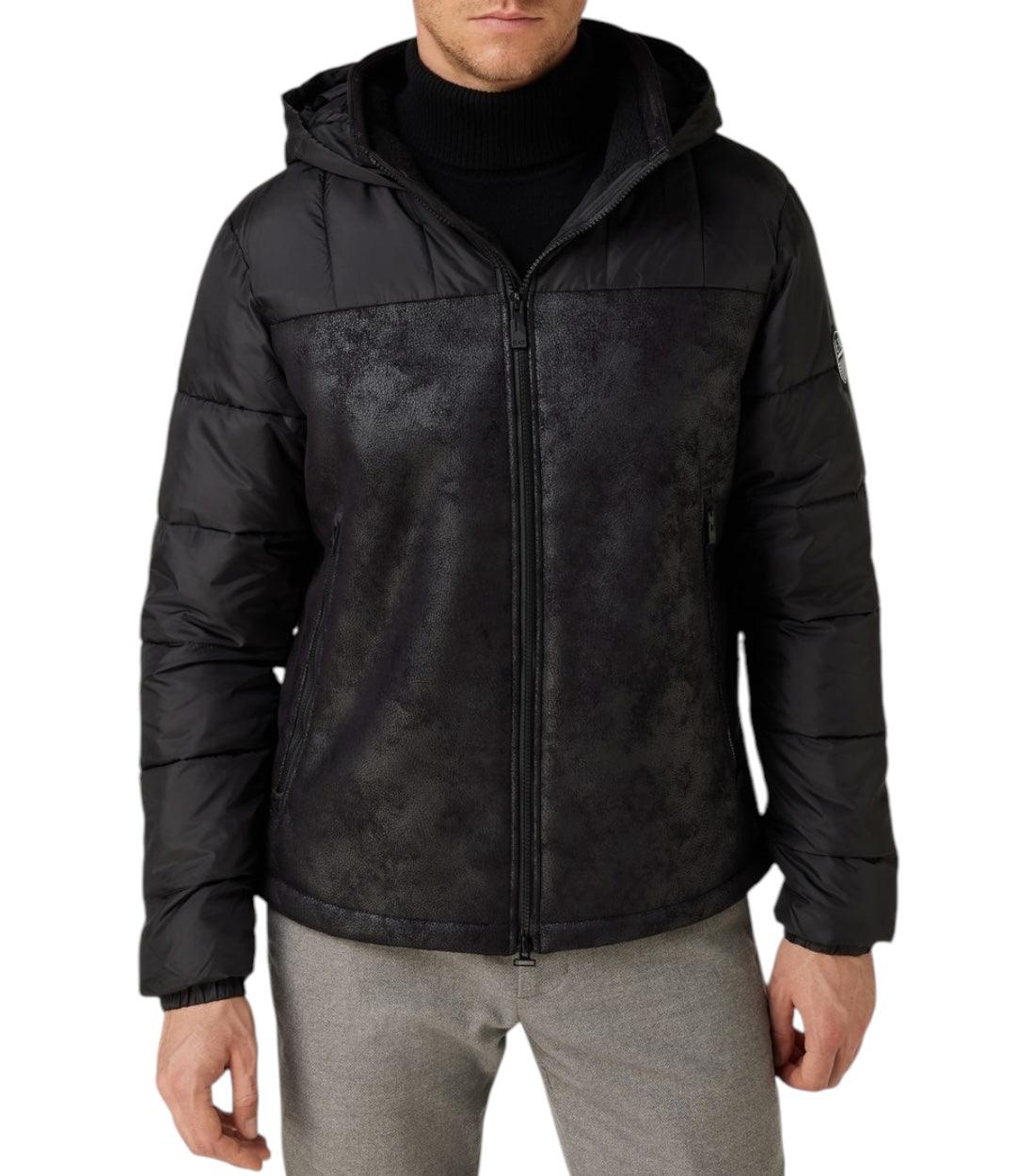 Ea7 Zwart Jack Met Capuchon In Zwart