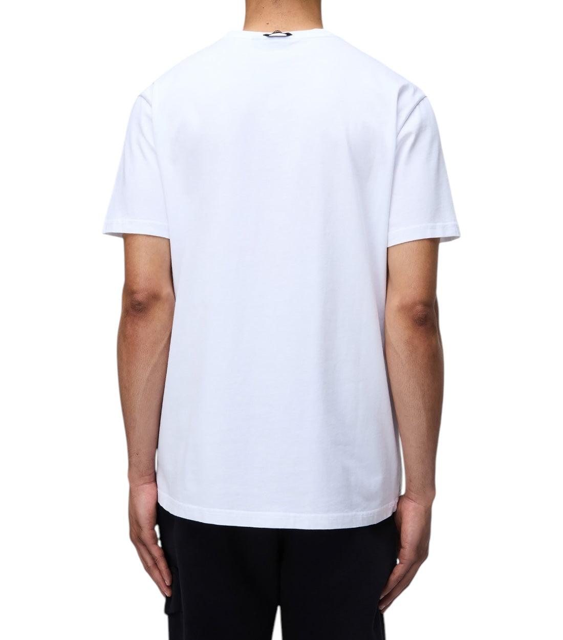 Napapijri Wit S-BOLLO 2 T-shirt Voor Heren In Katoen