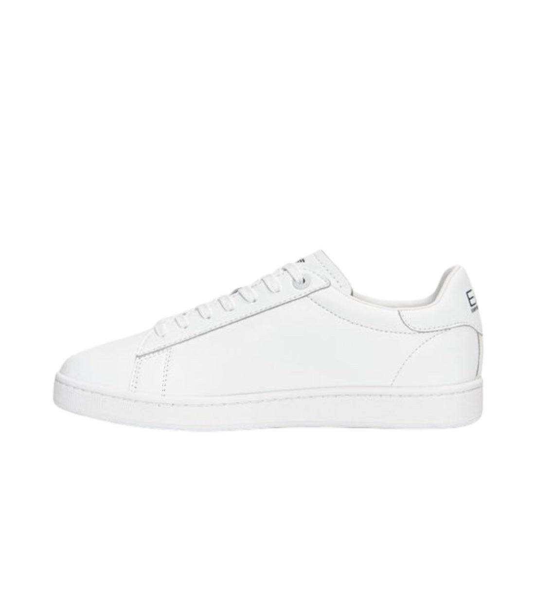 Ea7 Wit Sneakers Met Labeldetails