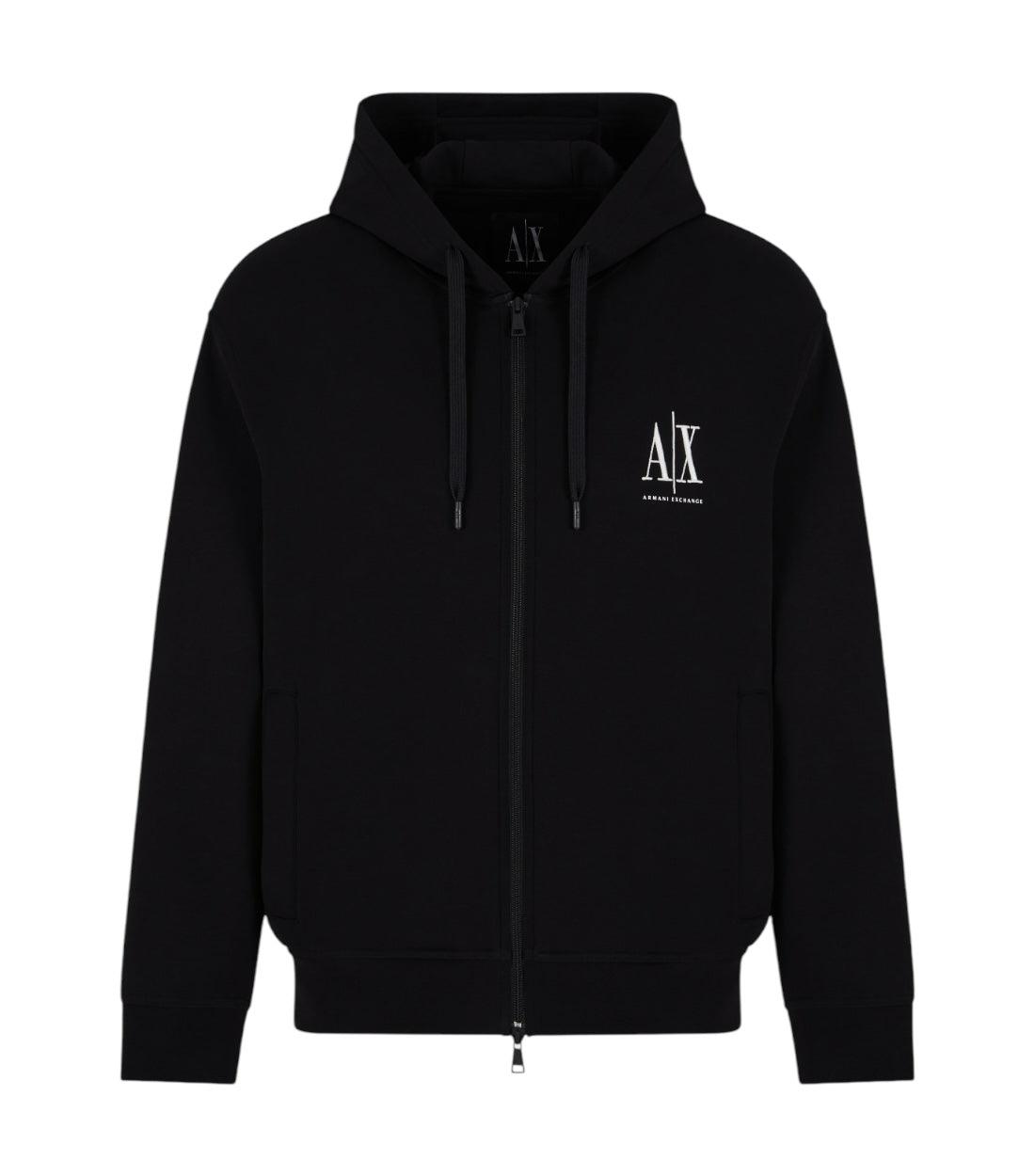 Armani Exchange Zwart Vest Met Rits