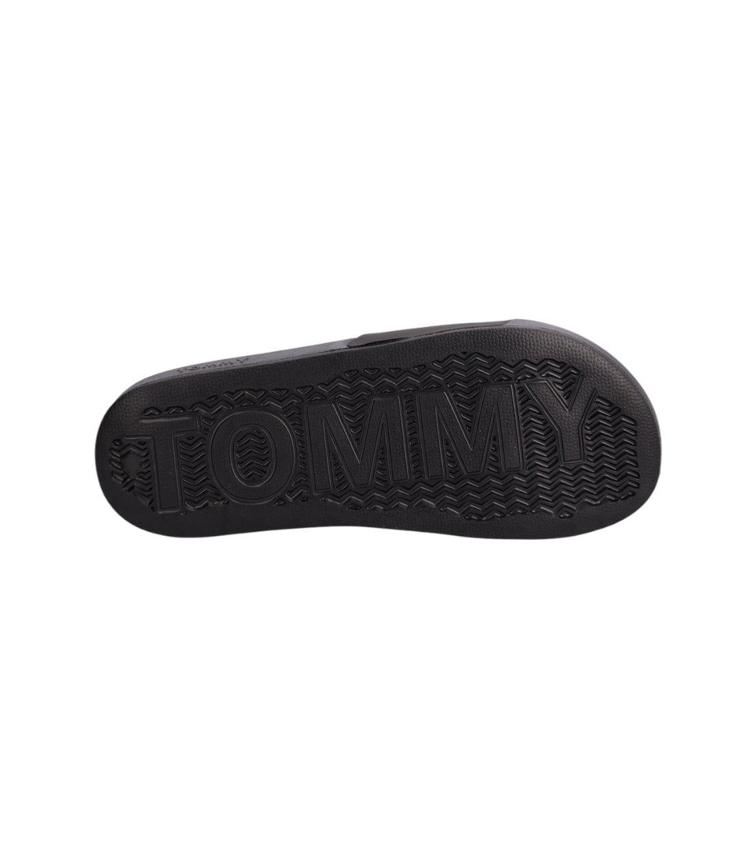 Tommy Hilfiger Jeans Zwarte Slippers