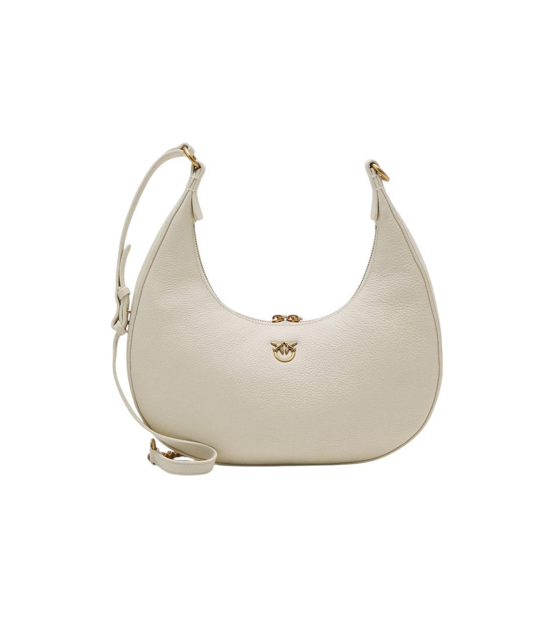 Pinko Wit Brioche Hobo Classic Schoudertas