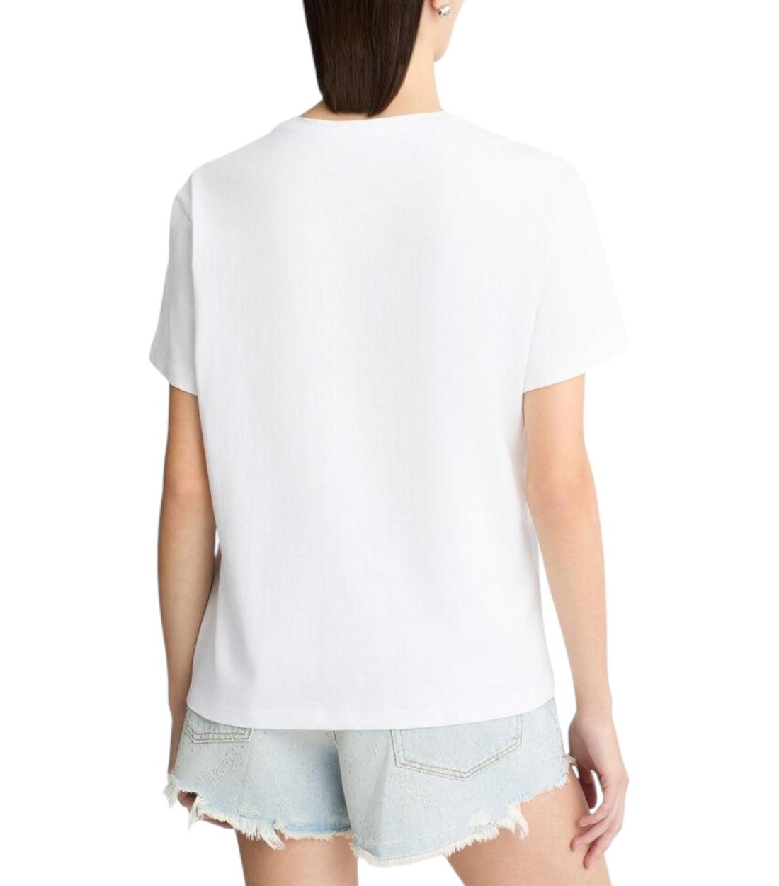 Liu Jo Wit T-shirt Met Giraffe Print