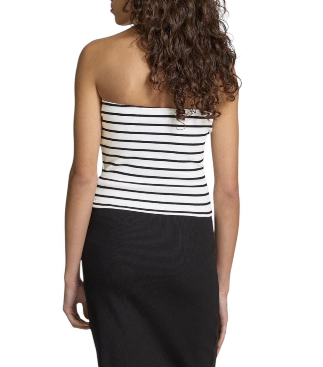 Calvin Klein Jeans Wit Bandeau top Met Strepen