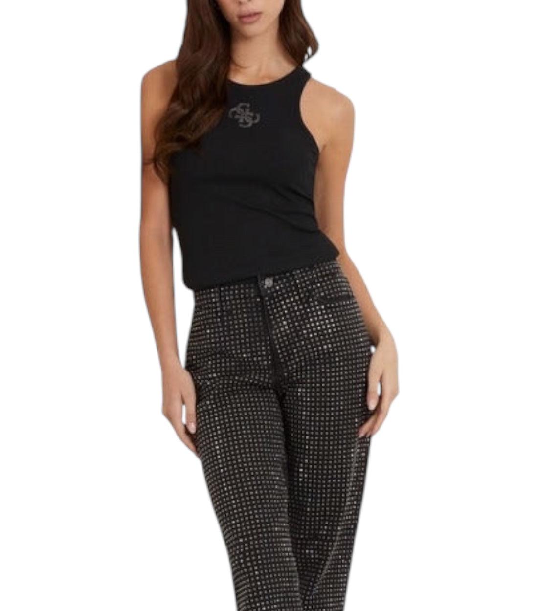Guess Zwart Top Met Logo