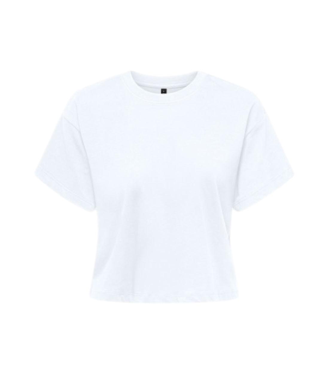 Only Wit T-shirt Met Strik