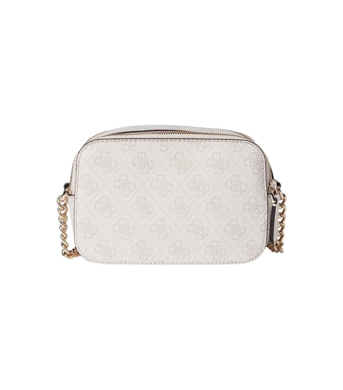 Guess Beige Noelle Crossbody Tas Met all-over motief