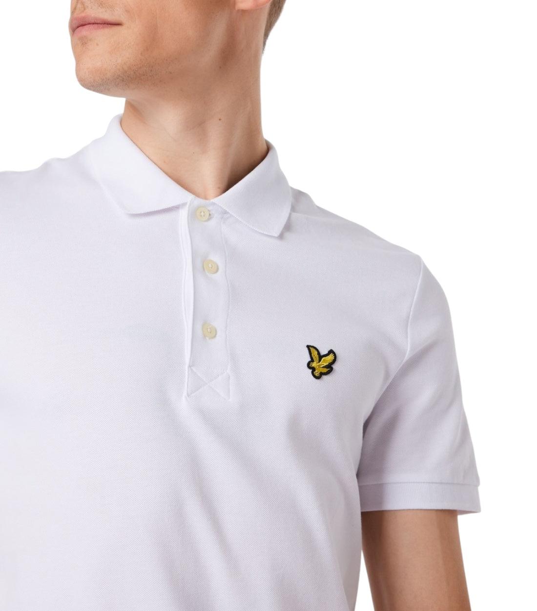 Lyle & Scott Witte Polo T-shirt
