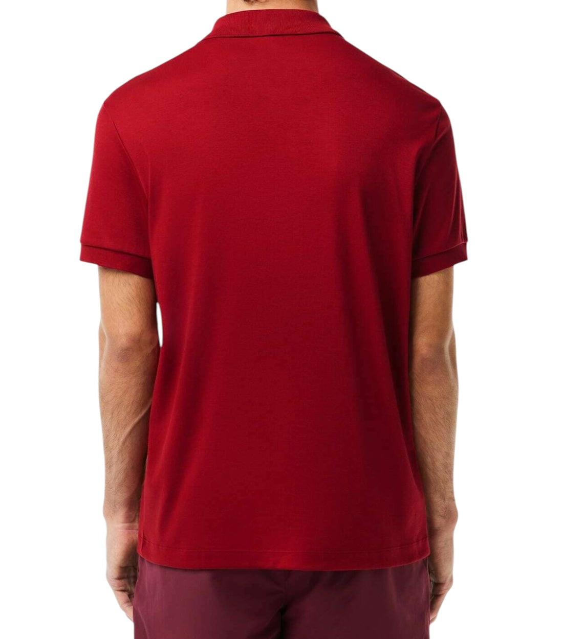 Lacoste Bordeaux Polo Met Label-detail
