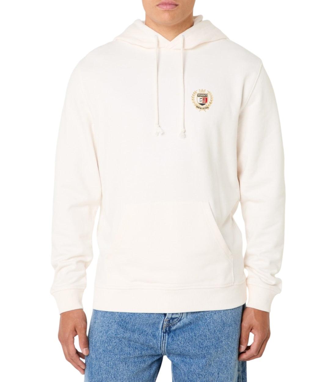 Tommy Hilfiger Jeans Wit Hoodie Met Logoborduring