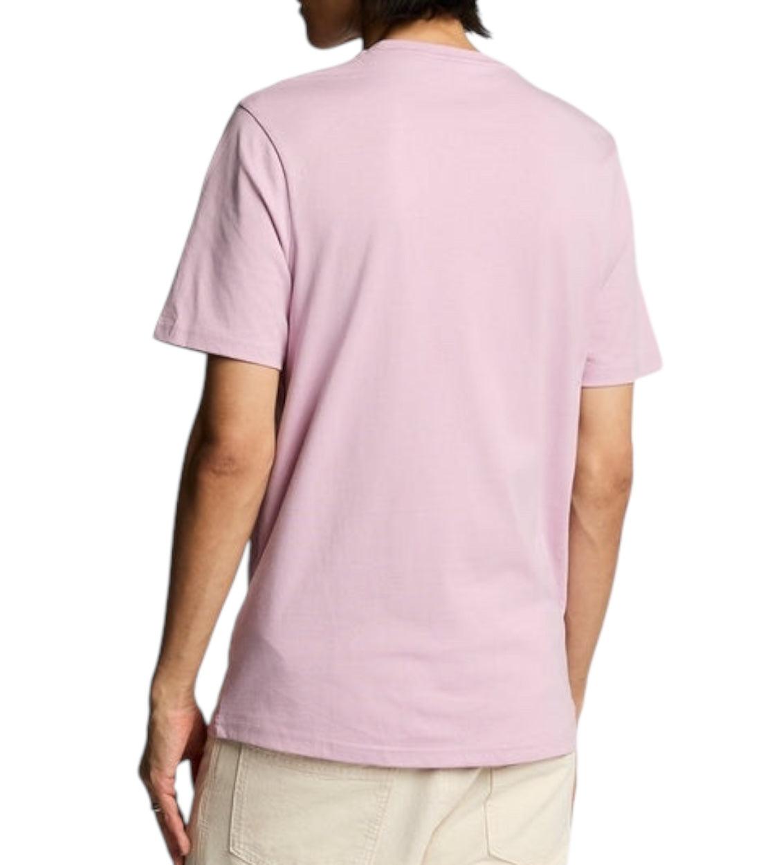 Lyle & Scott Roze Basic T-shirt Met Logo