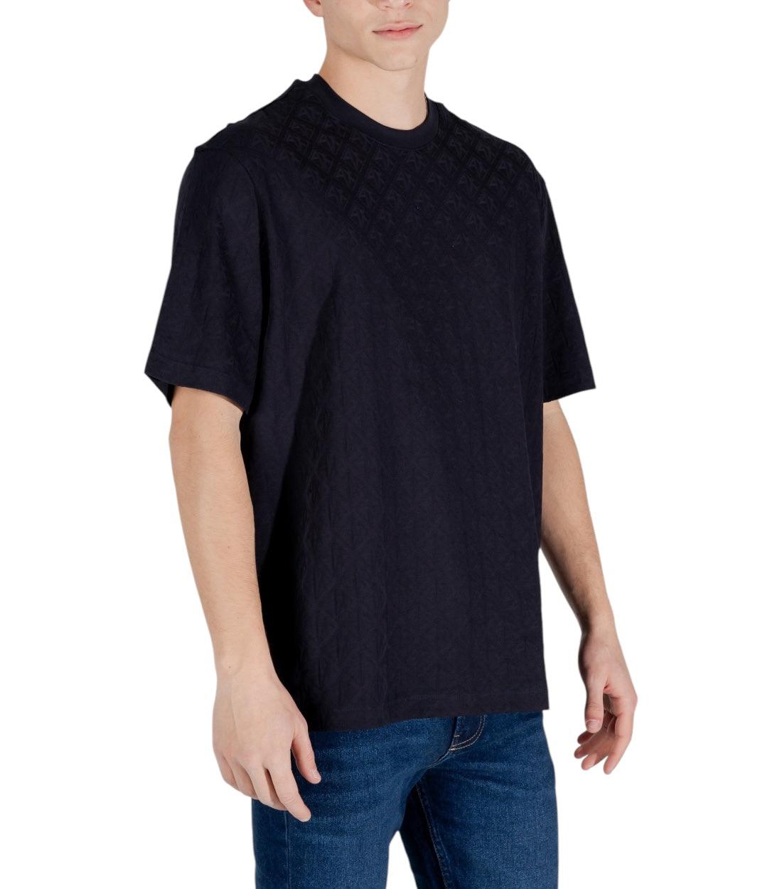 Armani Exchange Donkerblauw T-shirt Met Logoprint
