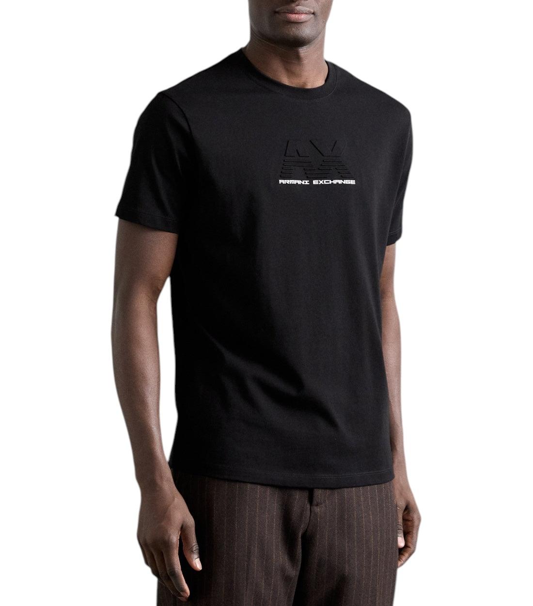Armani Exchange Zwarte Print T-shirt