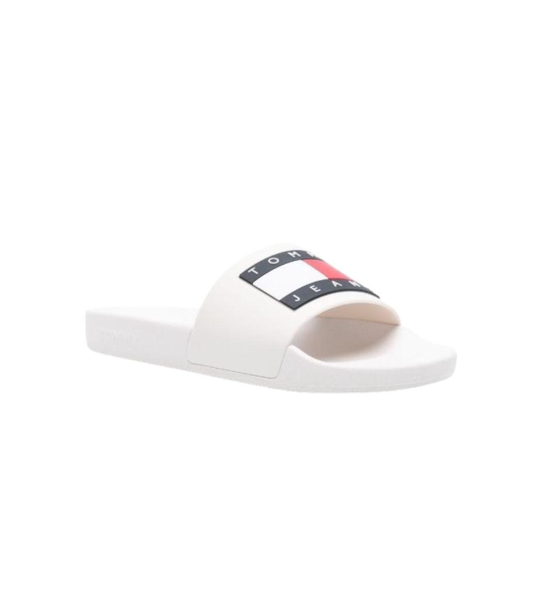 Tommy Hilfiger Jeans Wit Dames Slippers