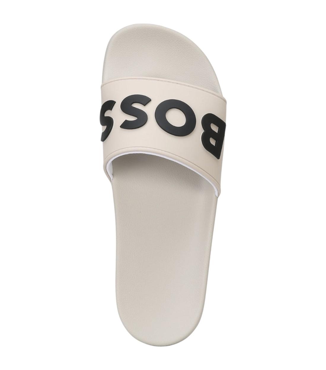 Boss Wit Slippers Met Logo