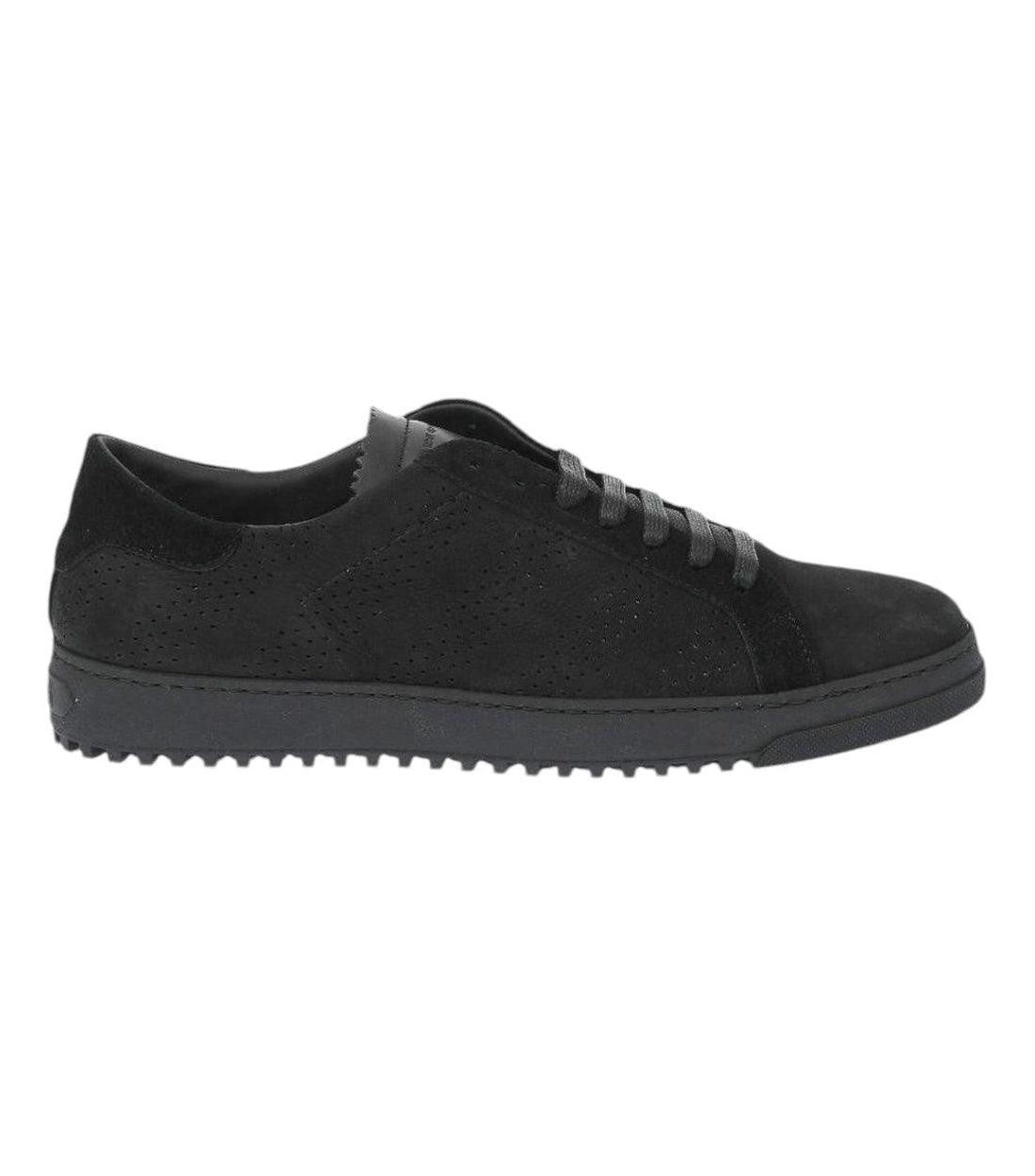Off-White Zwart Elegant Kalfsleren Dames Sneakers