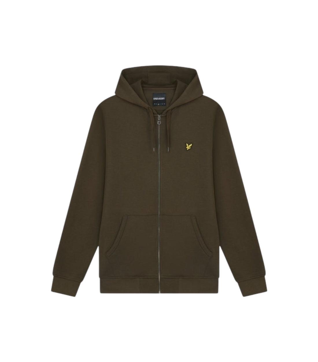 Lyle & Scott Groen Hoodie Met Rits