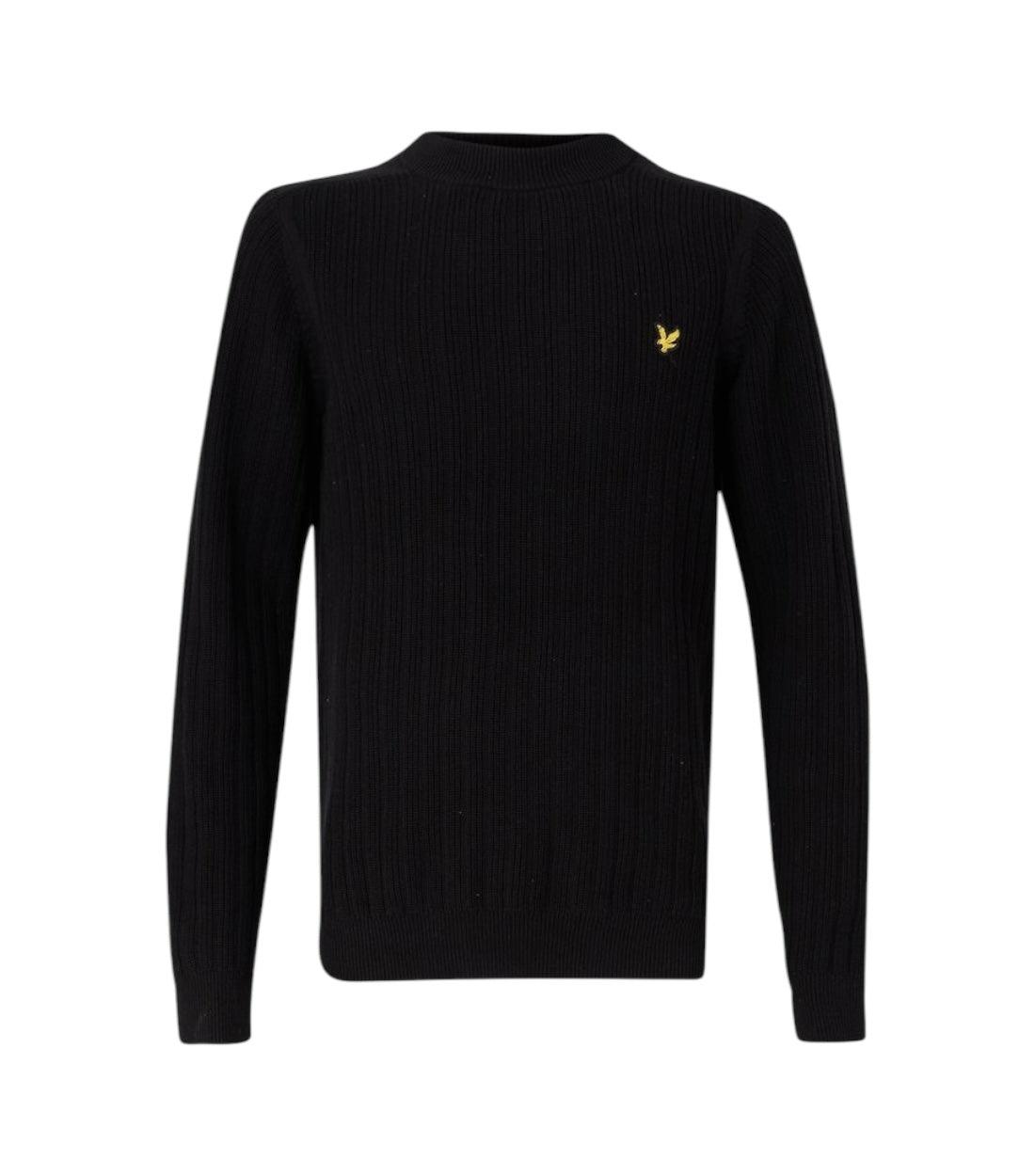 Lyle & Scott Zwarte Mock Neck