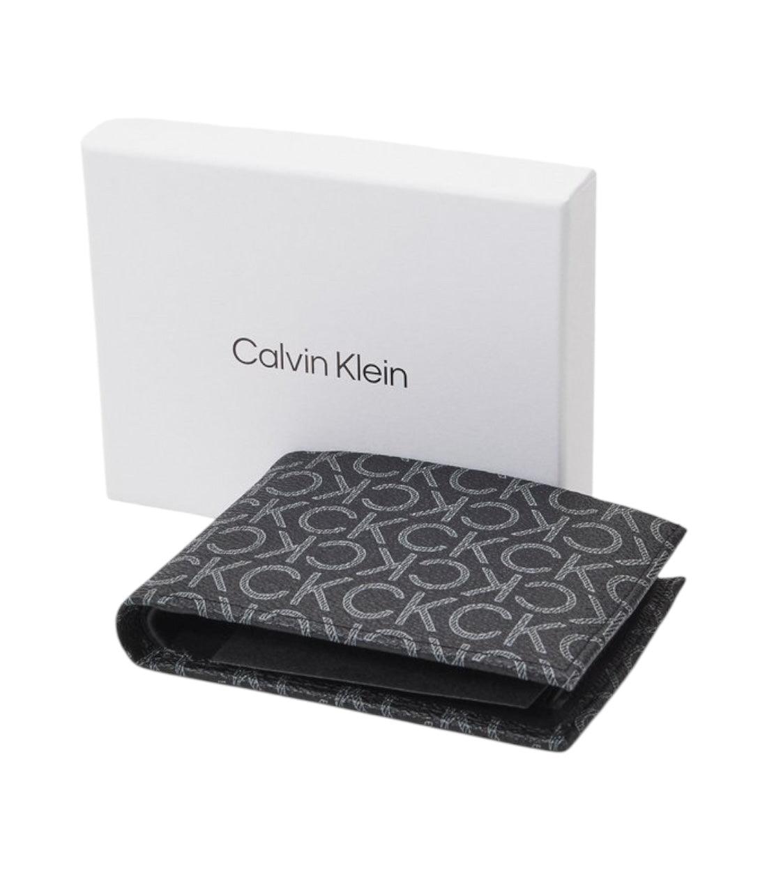 Calvin Klein Zwart Portemonnee met Binnenzakken