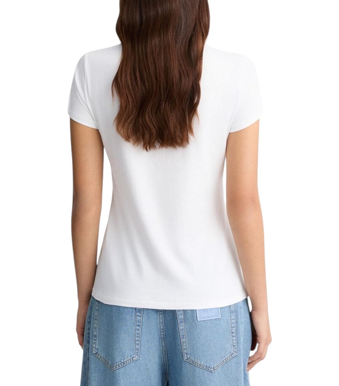 Liu Jo Wit T-shirt Met Tokyo Print