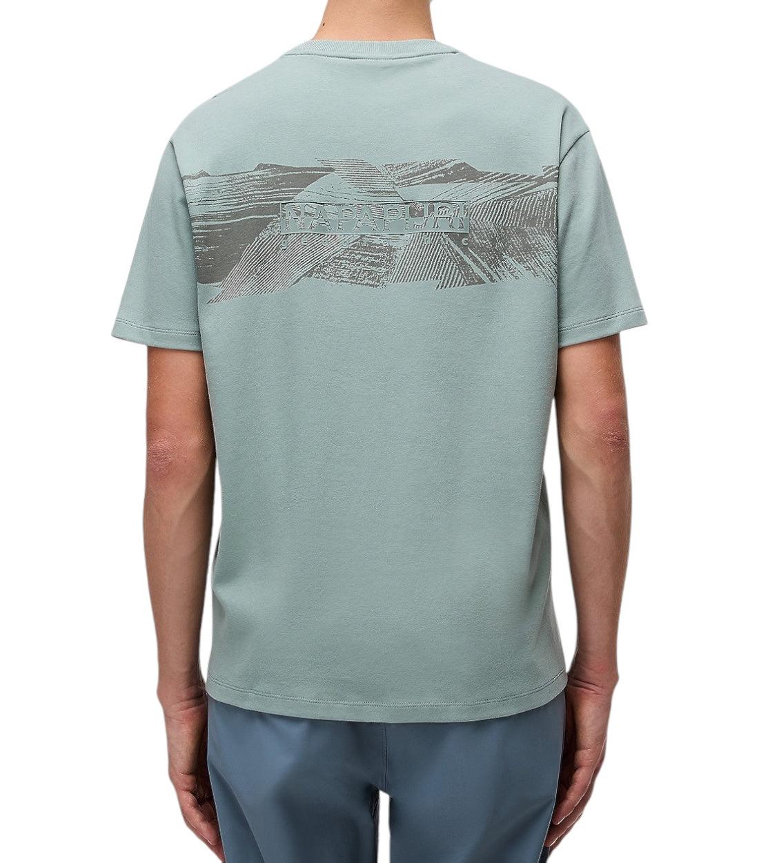 Napapijri Groen Vanni T-Shirt Voor Heren Katoen T-Shirt