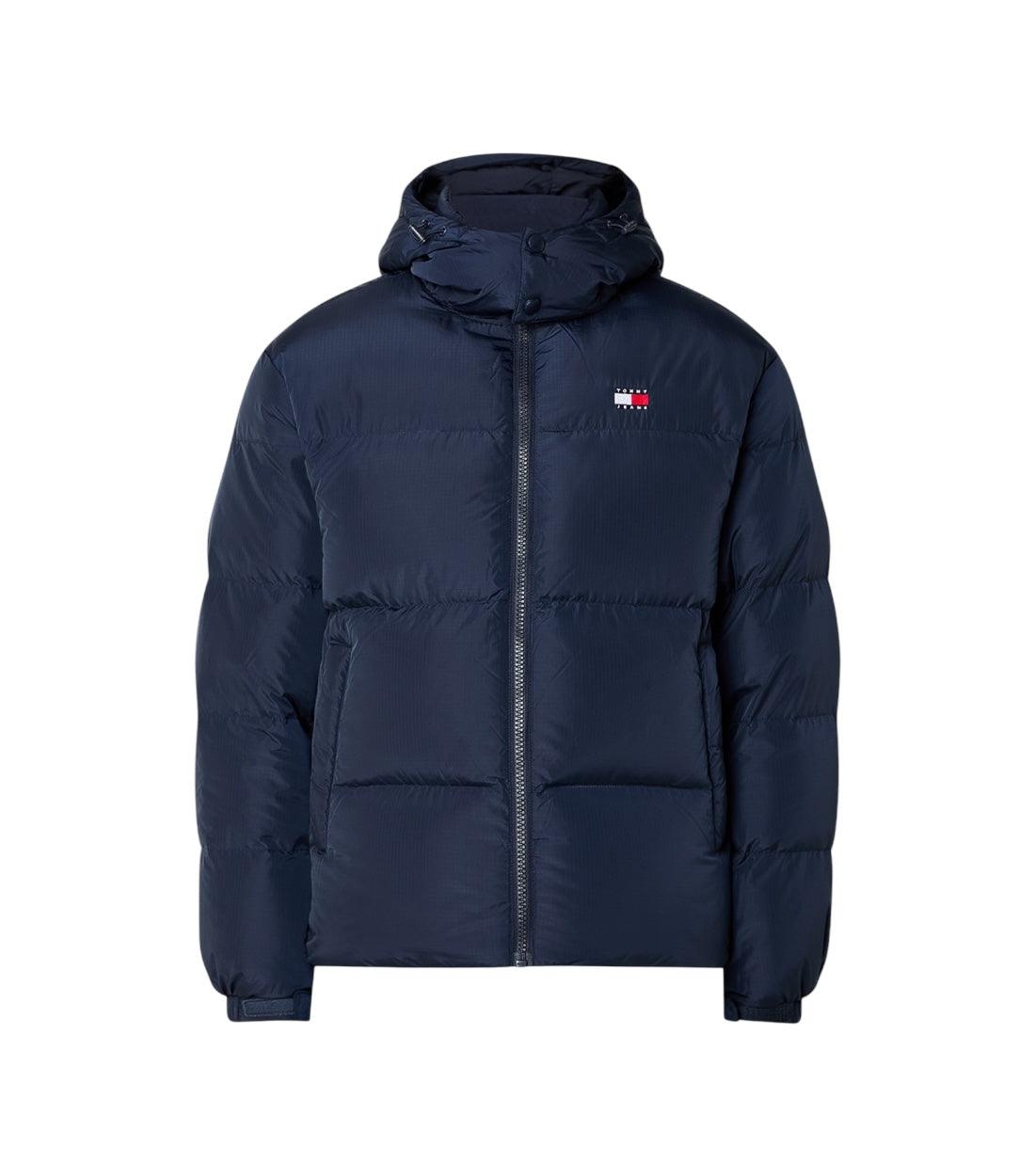Tommy Hilfiger Jeans Blauw Alaska Puffer Jacket Met Capuchon