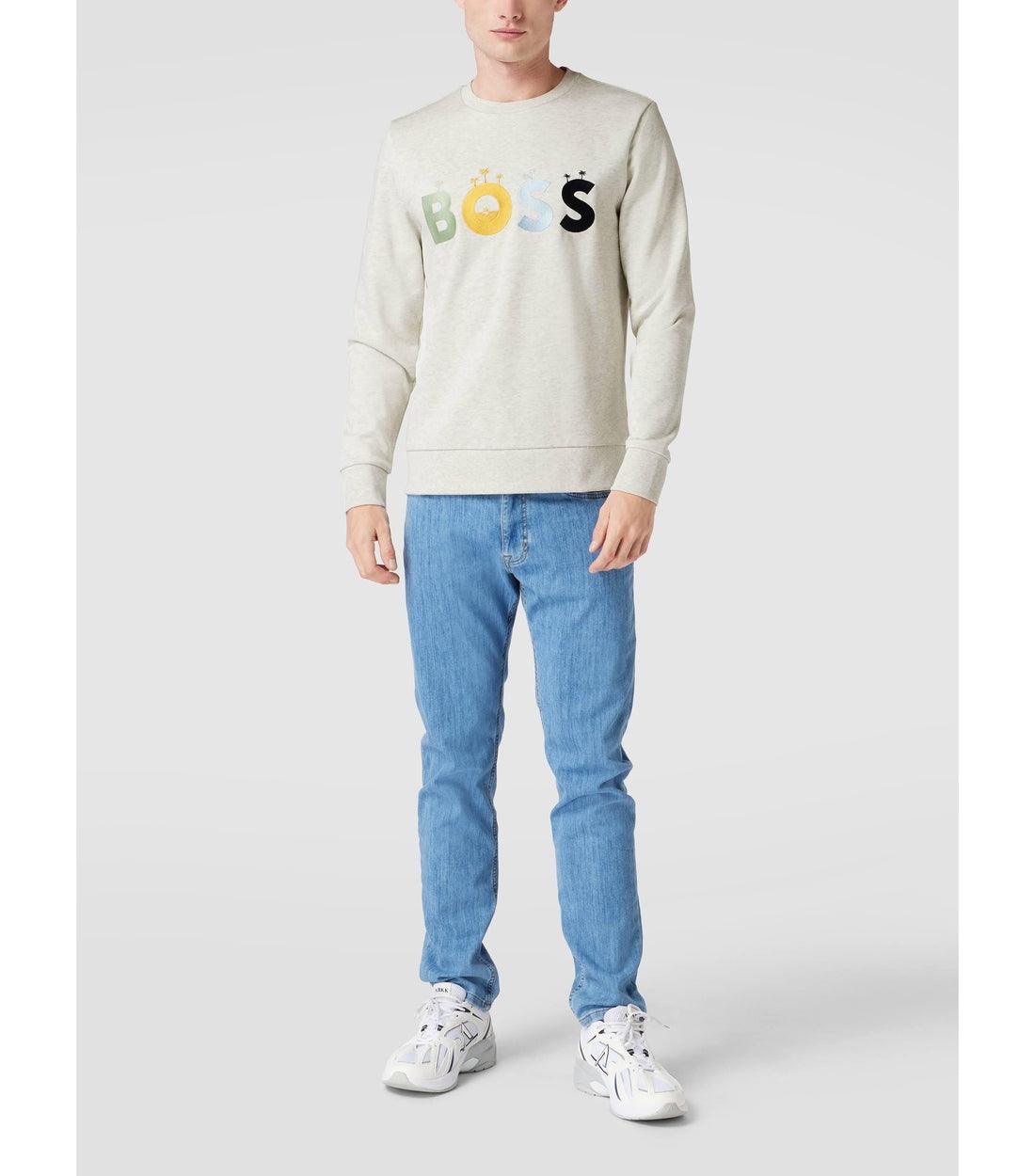 Hugo Boss Grijs Trui Met Logo