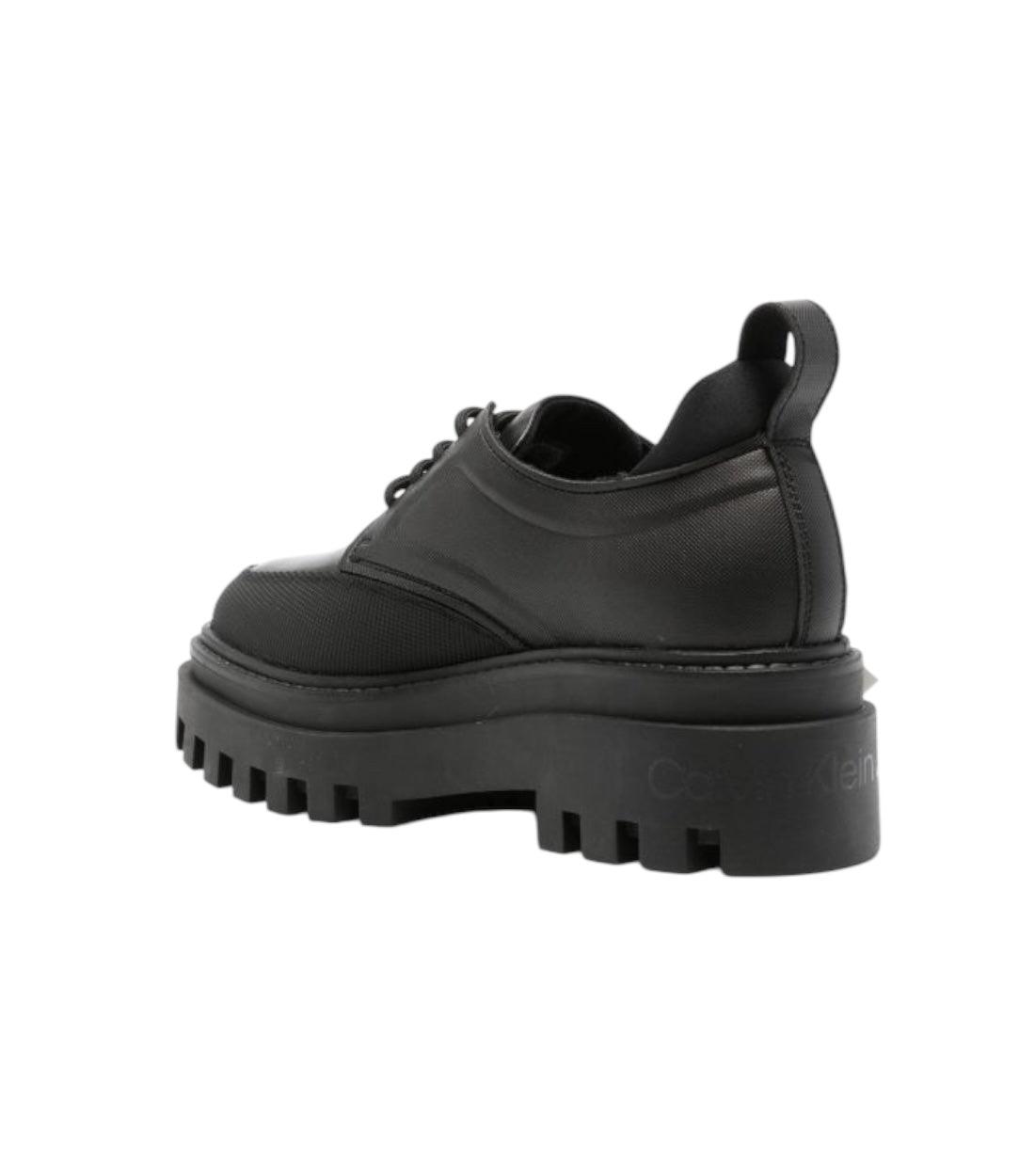 Calvin Klein Zwart Leren Derby Laarzen