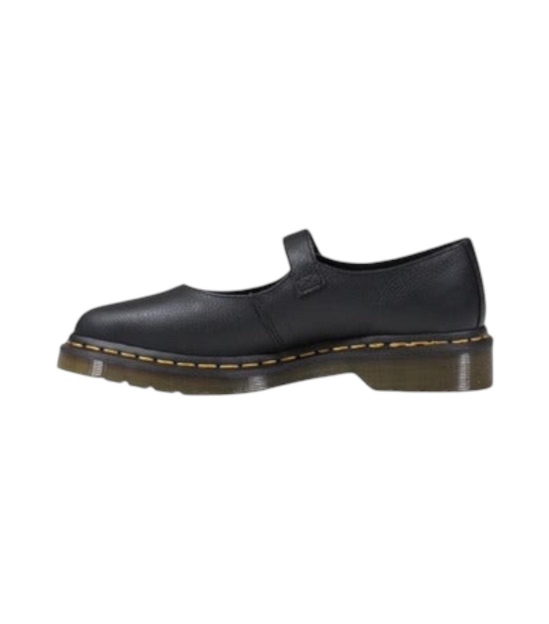 Dr. Martens Zwart Elphie Virginia Leren Mary Jane Schoenen