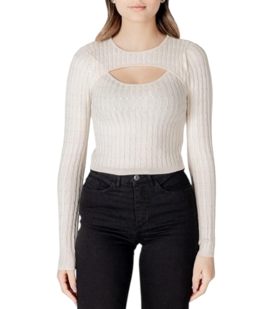 Only Beige Trui Met Lange Mouwen