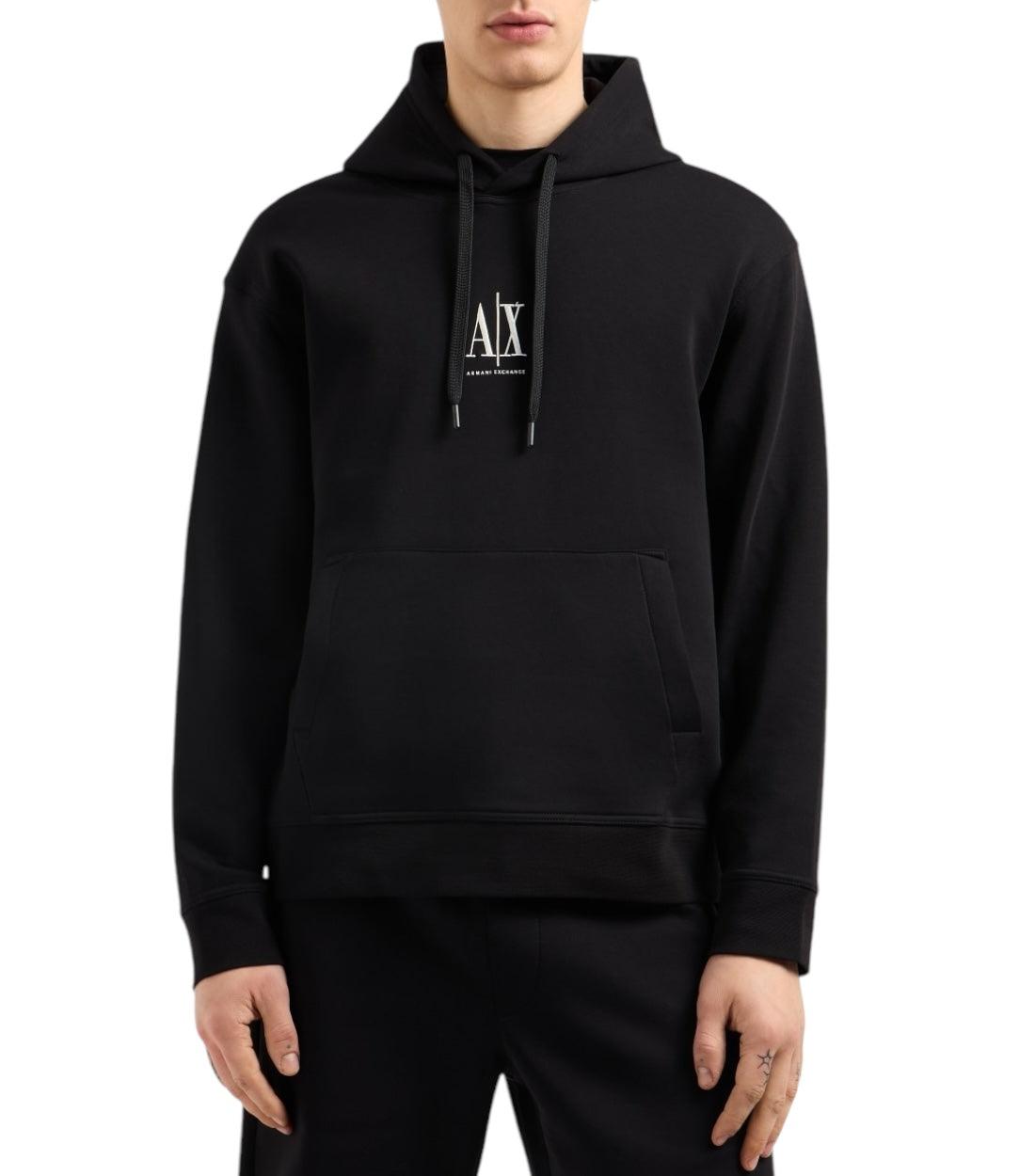 Armani Exchange Zwart Hoodie Met Logo