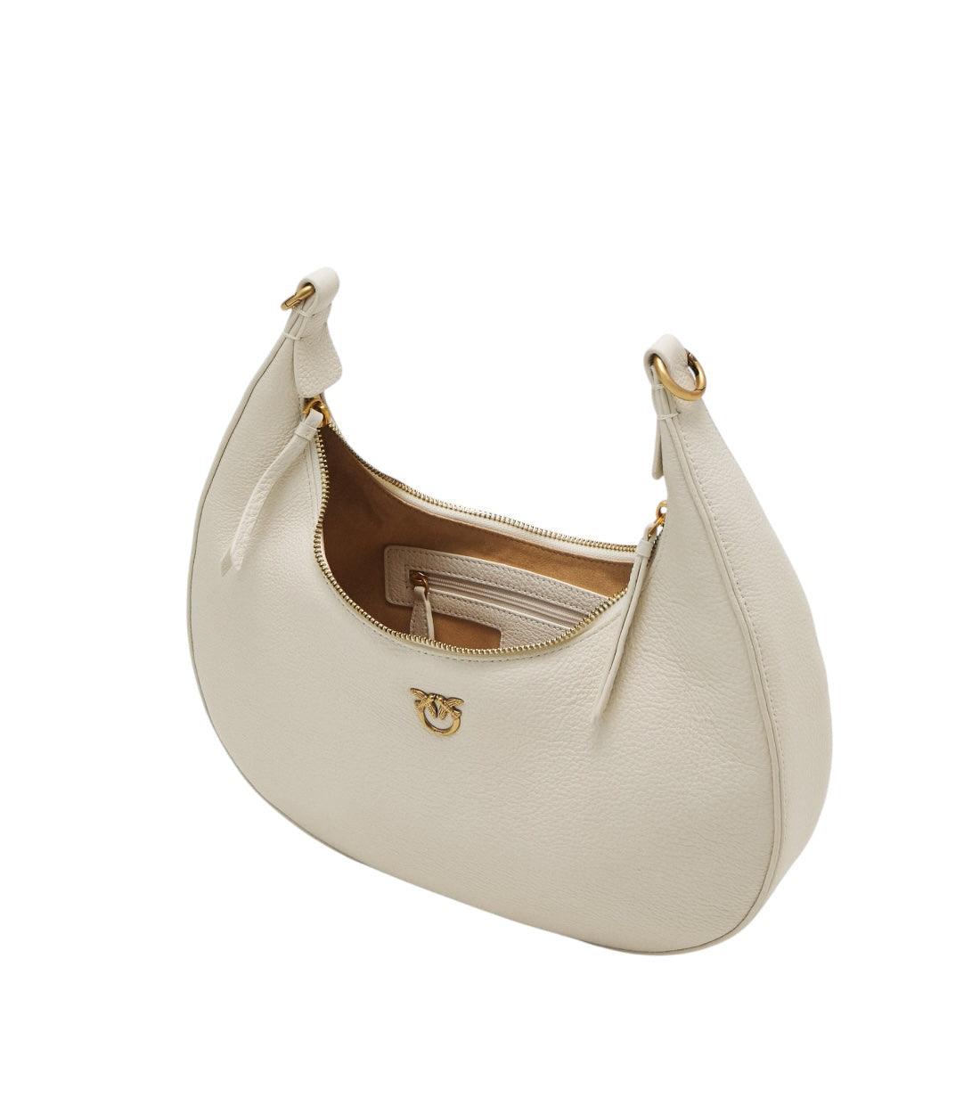 Pinko Wit Brioche Hobo Classic Schoudertas