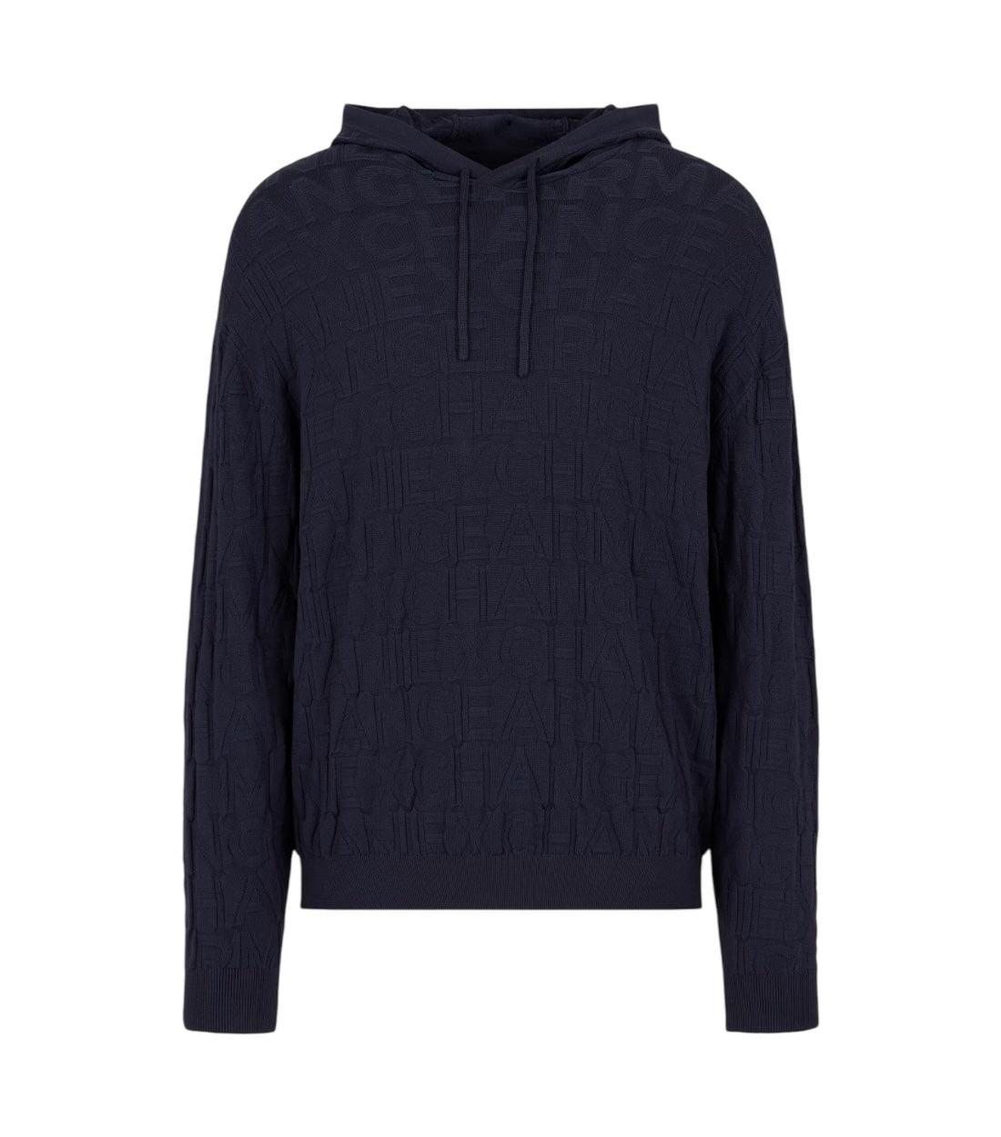 Armani Exchange Donkerblauw Hoodie Met Logo