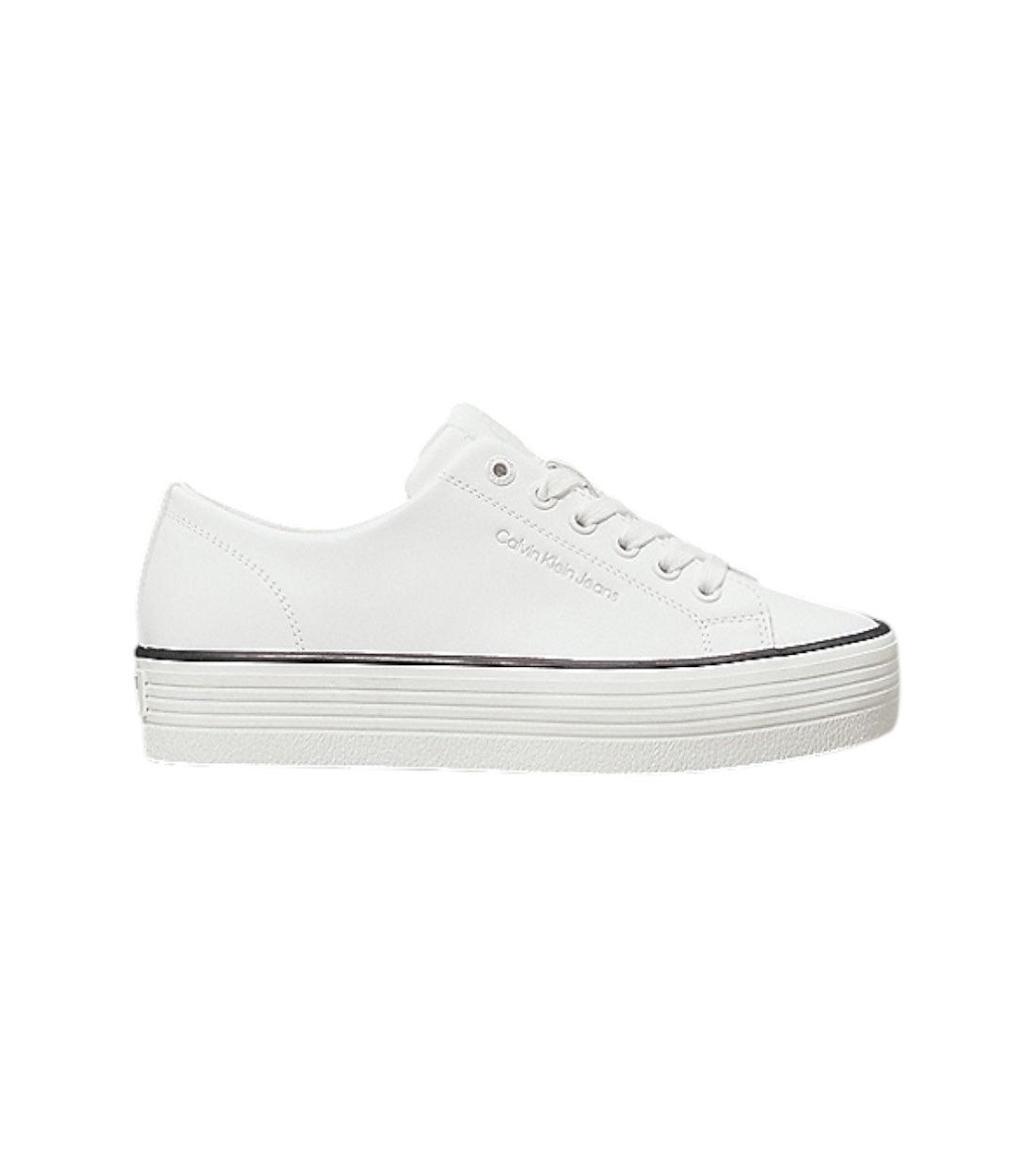 Calvin Klein Jeans Leren Plateau Sneaker