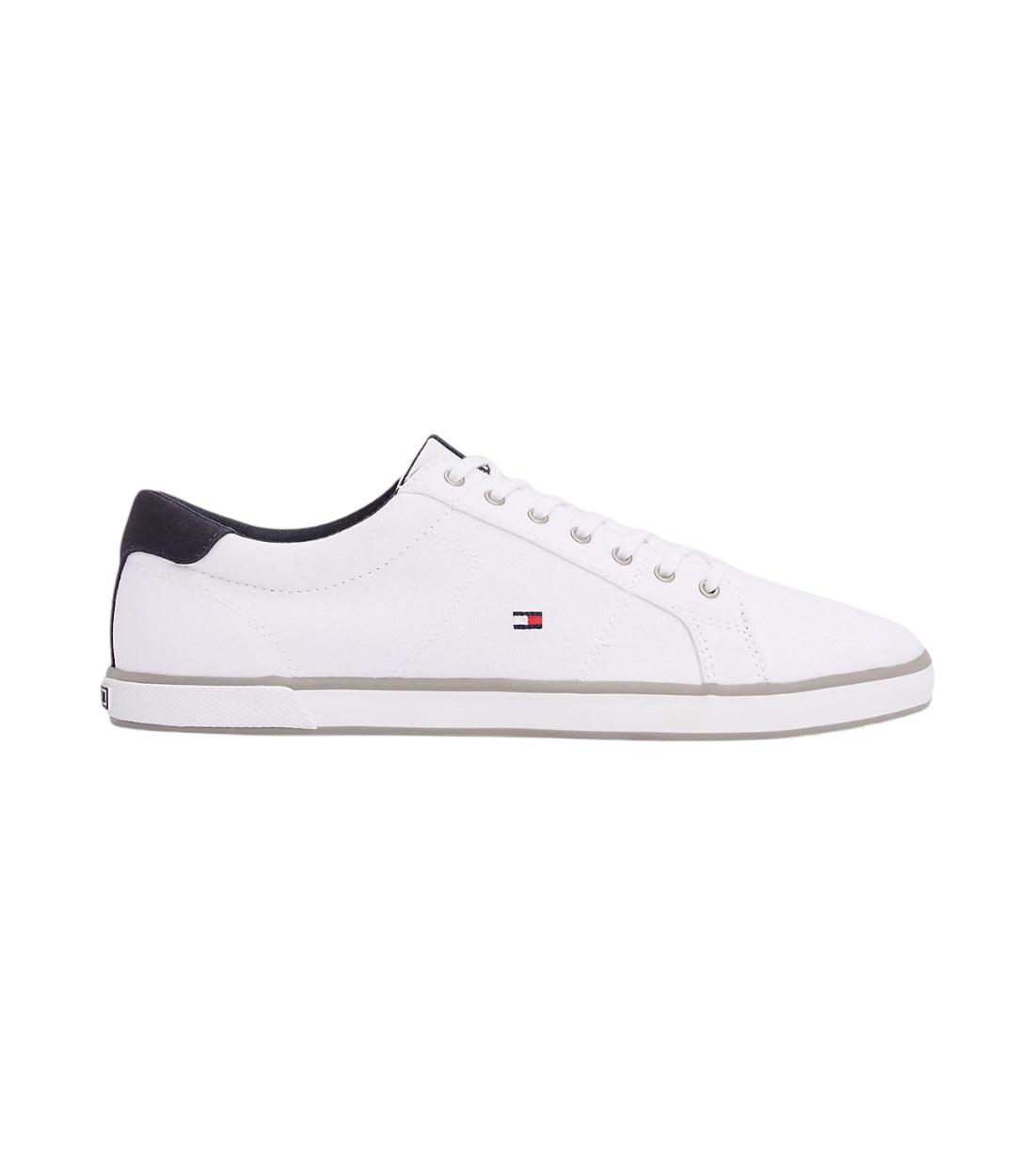 Tommy Hilfiger Wit Sneaker Van Canvas Met Veters