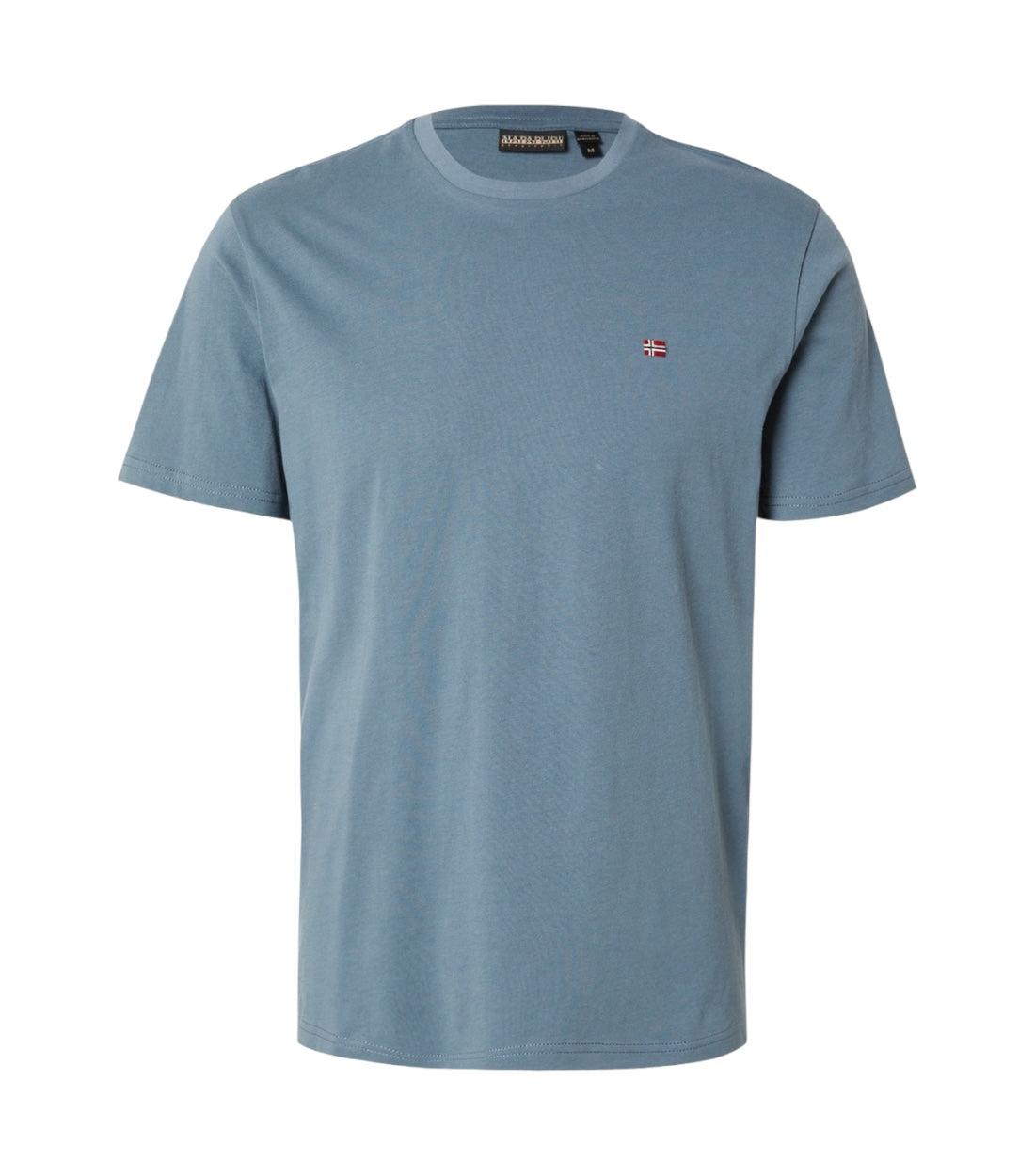 Napapijri Salis T-shirt Voor Heren in Grijs Katoen