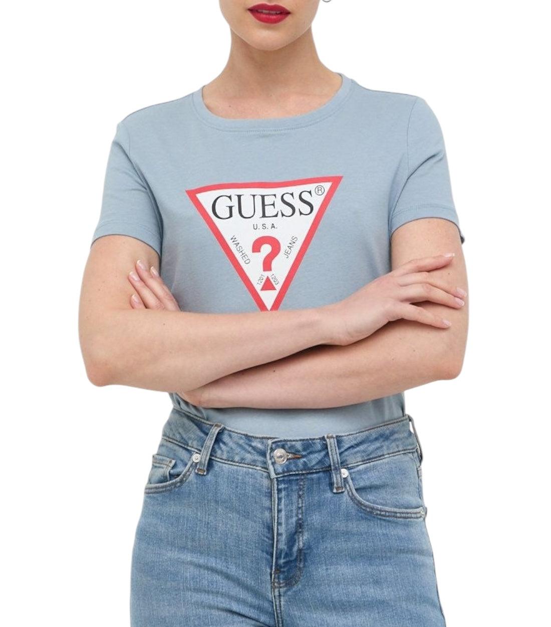 Guess Blauw Basic T-shirt