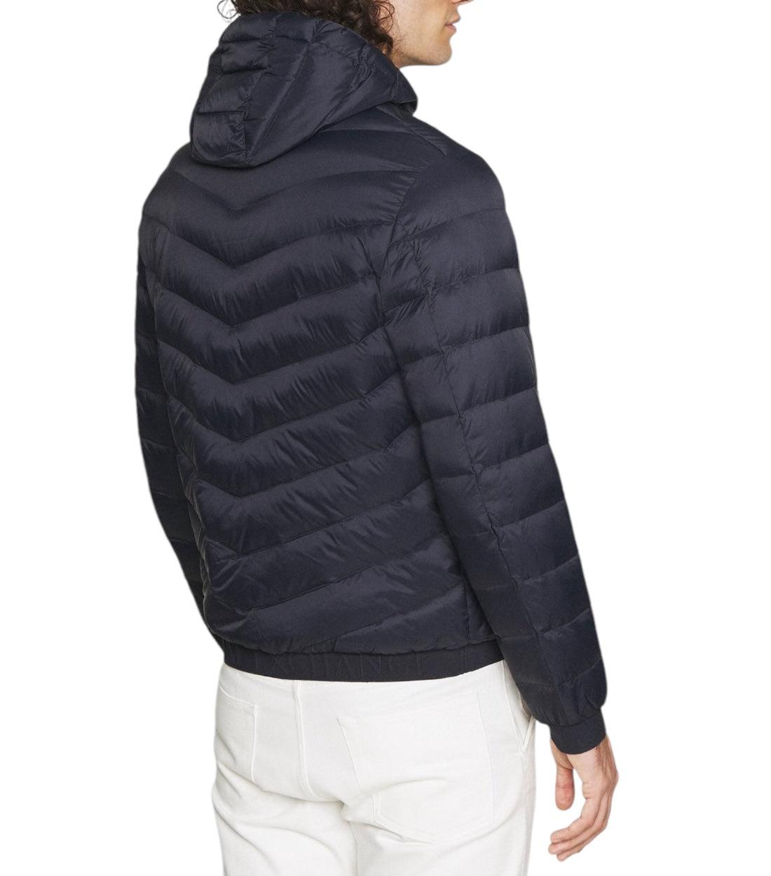 Armani Exchange Blauw Gewatteerde Jas