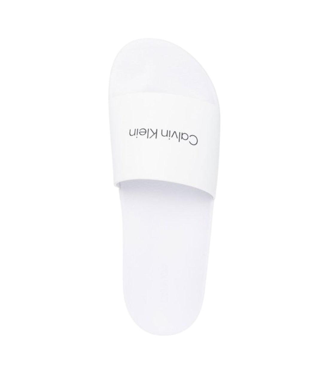 Calvin Klein Witte Heren Slippers