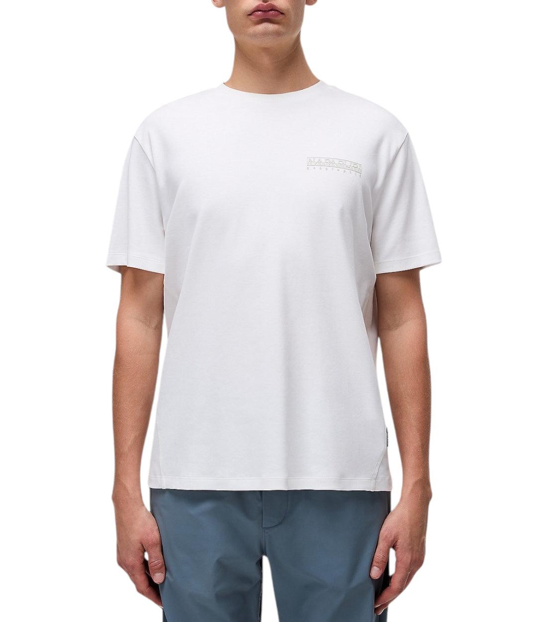 Napapijri Wit Vanni T-Shirt voor Heren met Print
