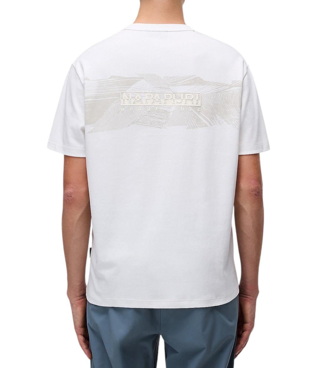 Napapijri Wit Vanni T-Shirt voor Heren met Print