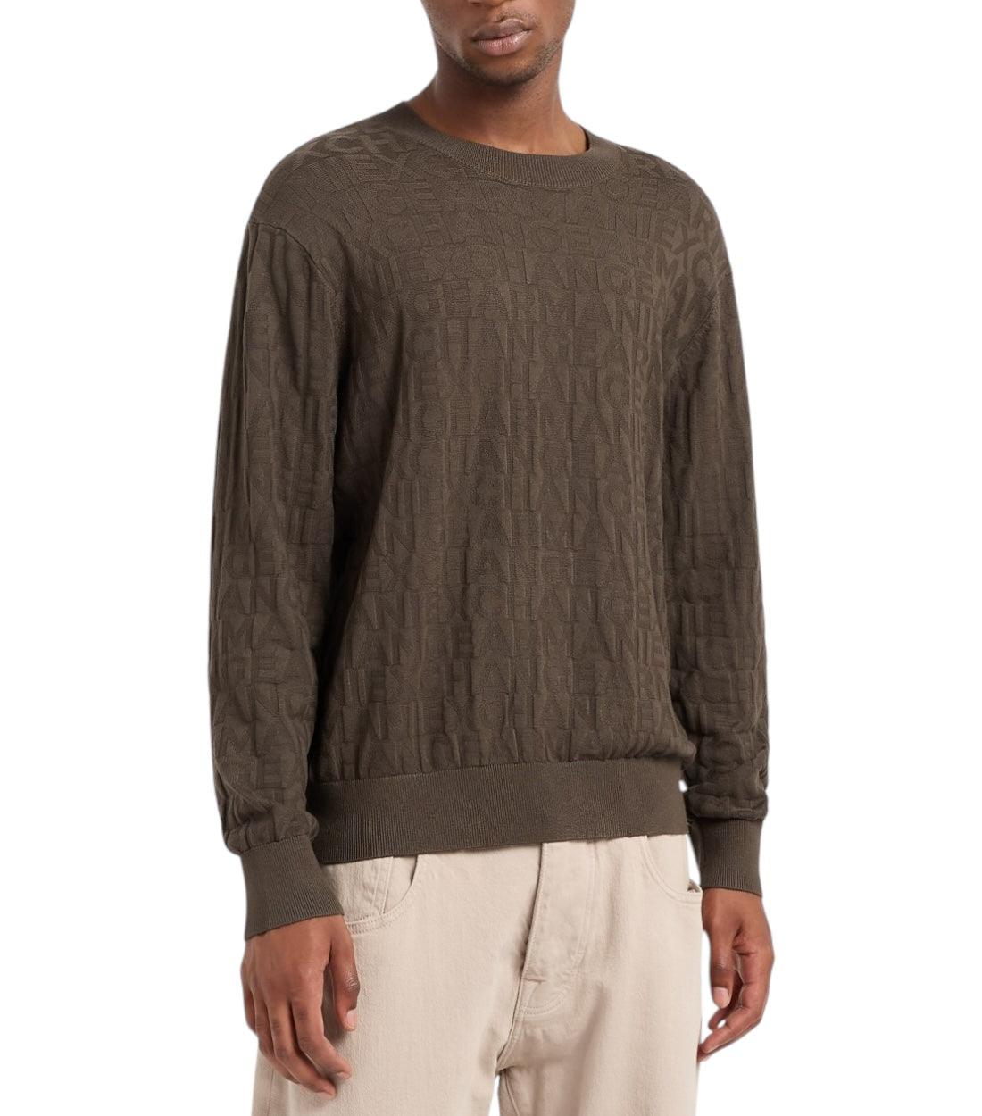 Armani Exchange Bruin Trui Met Logoprint